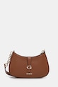 Τσάντα Guess CARRIE απομίμηση λείου δέρματος καφέ HWVG98.96180