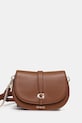 Τσάντα Guess CARRIE απομίμηση λείου δέρματος καφέ HWVG98.96200
