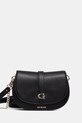 Τσάντα Guess CARRIE απομίμηση λείου δέρματος μαύρο HWVG98.96200