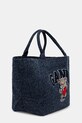 GANNI torebka tote damska bawełniana B2110041 niebieski SS26