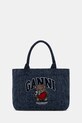 GANNI torebka tote damska niebieski B2110028