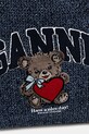 GANNI torebka tote damska niebieski B2110028