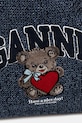 GANNI torebka tote damska niebieski B2110028