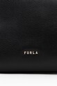 Furla torebka skórzana Tonie Mini Hobo czarny WE00877.A.0023.O6000