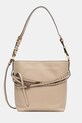 Pinko torebka worek damska skórzana beżowy 106339.A0QO