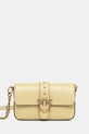 Pinko torebka skórzana skóra licowa żółty 105353.A2X6