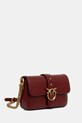 Pinko torebka skórzana 105353.A2X6 bordowy SS26