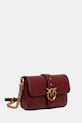 Pinko torebka skórzana 105353.A2X6 bordowy SS26