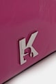 Δερμάτινη τσάντα Karl Lagerfeld Jeans ροζ B1W30181