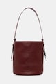 Akcesoria Patrizia Pepe torebka damska skórzana 8B0287.L148 bordowy