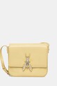 Patrizia Pepe torebka skórzana aplikacja żółty 8B0303.L125