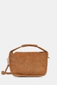 Patrizia Pepe torebka zamszowa nie mieści A4 brązowy 8B0316.L152