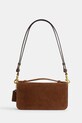 Coach torebka zamszowa Suede Elora CCY31 brązowy SS26