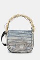 Diesel torebka crossbody damska bawełniana niebieski X08709.P8761
