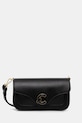 Coccinelle torebka skórzana C-ME CALF&MARB skóra licowa czarny E1.U4G.12.03.01