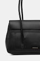 Kožená kabelka Coccinelle C-ME LOCK čierna E1.U4K.12.03.01