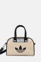 Kabelka adidas Originals Adicolor imitácia lakovanej kože béžová KD7841