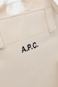 A.P.C. сумка tote для женщин хлопковая LE DRUMMER TOILE SMALL бежевый COHMP.F67045