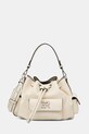 ERMANNO Firenze torebka worek damska z imitacji skóry beżowy 12402103