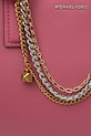 MICHAEL Michael Kors torebka skórzana 30R6S9IS2Y różowy