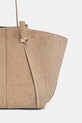 Yuzefi torebka shopper damska zamszowa XL MOCHI beżowy YUZSS26.HB.XLM.S007