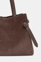 Akcesoria Yuzefi torebka damska zamszowa GYOZA TOTE YUZRS26.HB.GZT.S026 brązowy