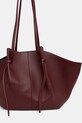 Akcesoria Yuzefi torebka shopper damska skórzana LARGE MOCHI YUZSS26.HB.LM.L071 bordowy