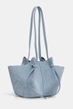 Yuzefi torebka shopper damska zamszowa MOCHI YUZSS26.HB.MO.S027 niebieski SS26