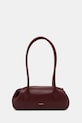 Yuzefi kabelka typu baguette dámska kožená OYSTER SHOULDER BAG MINI burgundské YUZSS26.HB.OSM.L071