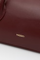 Yuzefi kabelka typu baguette dámska kožená OYSTER SHOULDER BAG MINI burgundské YUZSS26.HB.OSM.L071