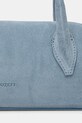 Yuzefi torebka bagietka damska zamszowa OYSTER SHOULDER BAG MINI YUZSS26.HB.OSM.S027 niebieski