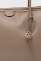 Calvin Klein kabelka typu shopper dámska z imitácie kože béžová LV04F3368G
