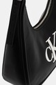 Calvin Klein geantă baguette damskă cu imitație de piele negru LV04F3427G