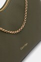 Calvin Klein klasična torbica ženska iz umetnega usnja zelena LV04F3495G