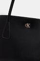 Calvin Klein kabelka typu shopper dámska z imitácie kože čierna LV04F3502G