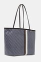 Tory Burch torebka tote damska z imitacji skóry The Racer 178726 niebieski SS26