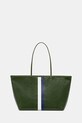 Tory Burch torebka tote damska z imitacji skóry The Racer zielony 178726