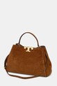 Akcesoria Tory Burch torebka damska zamszowa Eleanor 174278 brązowy