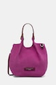 Gianni Chiarini torebka zamszowa DUA nie mieści A4 różowy BS.9778.CM.PL