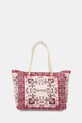 Akcesoria Twinset torebka bawełniana 261LB7BJJ różowy