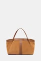 Twinset torebka skórzana skóra licowa brązowy 261TB7101
