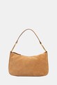Semišová kabelka Twinset semišová kůže hnědá 261TB7086