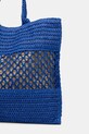 Accesorii Twinset geantă de plajă pentru femei împletită 261LM8ACC albastru