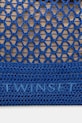 Twinset geantă de plajă pentru femei împletită albastru 261LM8ACC