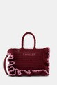 Twinset crossbody kabelka dámska pletená burgundské 261TD8291