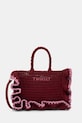 Twinset crossbody kabelka dámska pletená burgundské 261TD8291