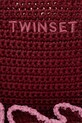 Twinset crossbody kabelka dámska pletená burgundské 261TD8291