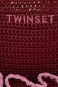 Twinset crossbody kabelka dámska pletená burgundské 261TD8291