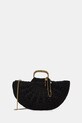 Twinset geantă croissant pentru femei împletită negru 261TD8320