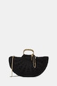 Twinset geantă croissant pentru femei împletită negru 261TD8320